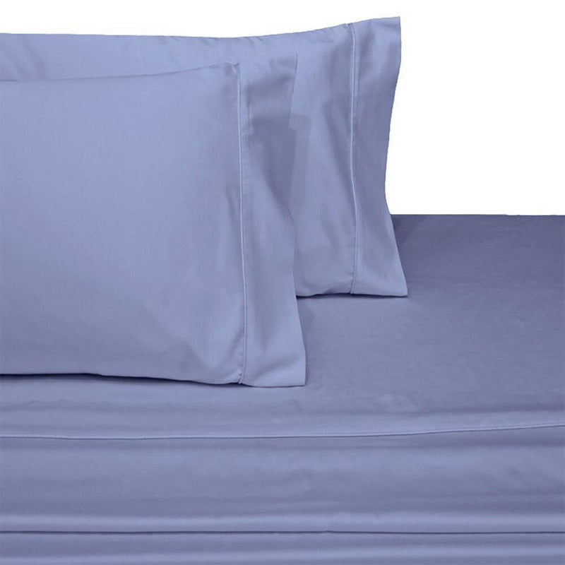 Split Top King Sheets 300 Thread Count 100% Cotton (Half Split Fitted)-Royal Tradition-Periwinkle-Egyptian Linens