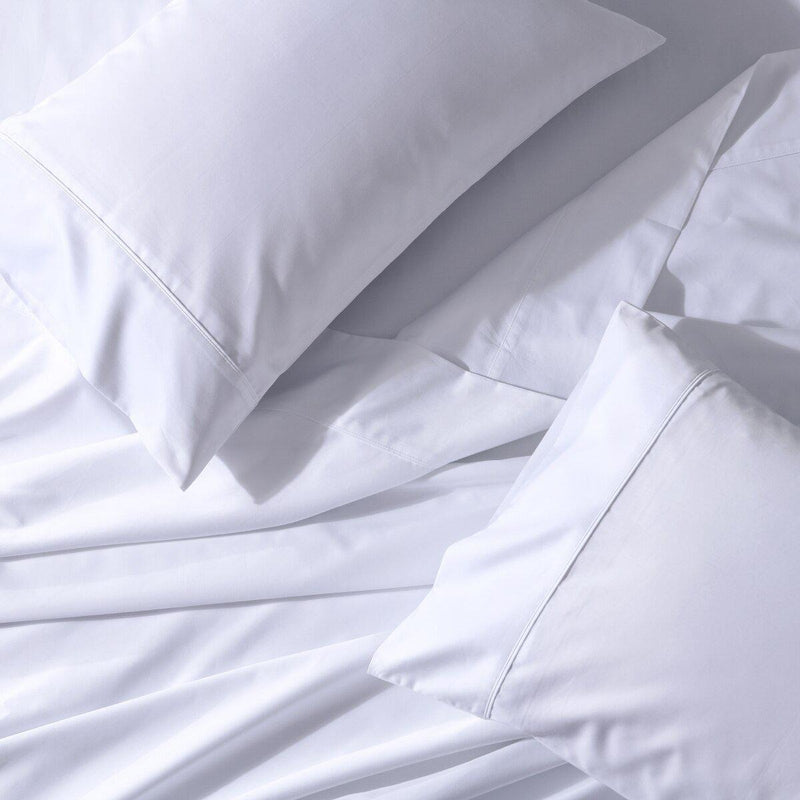 Flex Top King Sheet Set - Easy Care 650 Thread Count-Royal Tradition-White-Egyptian Linens