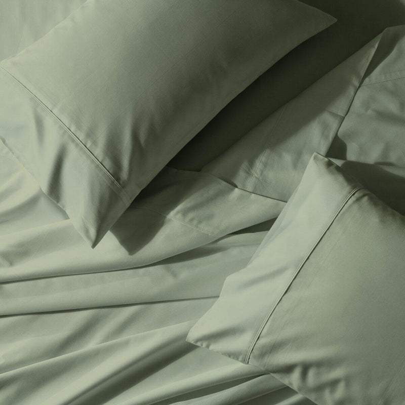 Flex Top California King Sheet Set - Easy Care 650 Thread Count-Royal Tradition-Sage-Egyptian Linens