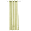 Abri Grommet Crushed Sheer Window Treatment (Single)-Royal Tradition-50 x 108" Panel-Gold-Egyptian Linens