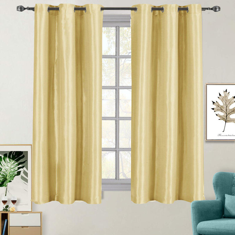 Soho Thermal Blackout Grommet Top Curtain Panels (Single)-Royal Tradition-42 x 63" Panel-Ivory-Egyptian Linens