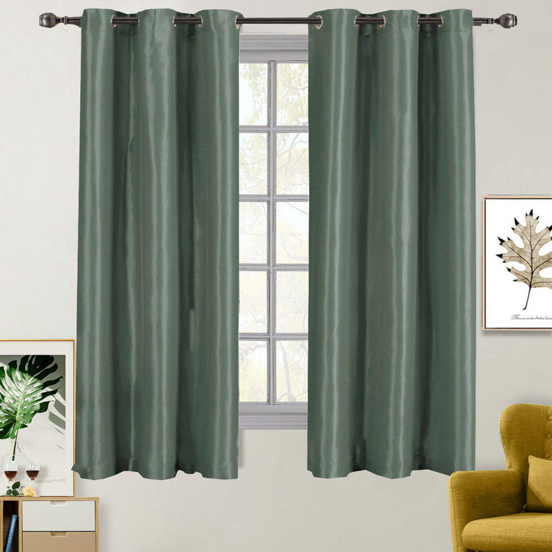 Soho Thermal Blackout Grommet Top Curtain Panels (Single)-Royal Tradition-42 x 63" Panel-Blue-Egyptian Linens