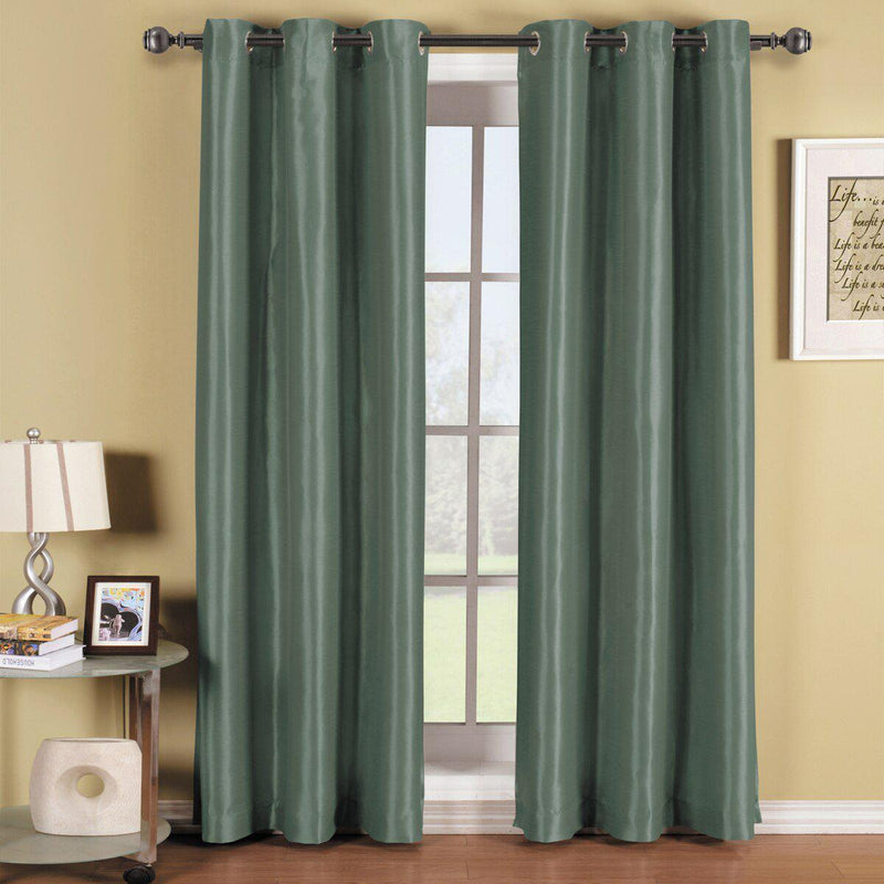 Soho Thermal Blackout Grommet Top Curtain Panels (Single)-Royal Tradition-42 x 84" Panel-Blue-Egyptian Linens