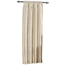 Soho Faux Silk Rod Pocket Curtain Panels- Matching Valance (Single)-Royal Tradition-42 x 63" Panel-Ivory-Egyptian Linens