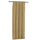 Soho Faux Silk Rod Pocket Curtain Panels- Matching Valance (Single)-Royal Tradition-42 x 84" Panel-Gold-Egyptian Linens