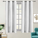 Soho Thermal Blackout Grommet Top Curtain Panels (Single)-Royal Tradition-42 x 63" Panel-White-Egyptian Linens