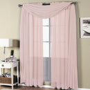 Abri Rod Pocket Crushed Sheer Curtain Panel (Single)-Royal Tradition-50 x 120" Panel-Mauve-Egyptian Linens