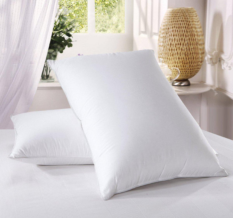 500 Thread Count Down Pillows - Soft to Firm Support-Pillows-Royal Hotel Bedding-Standard/Queen (Single)-Soft Neck Support-Egyptian Linens