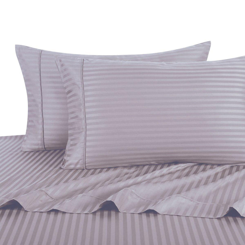 Olympic Queen Sheet Set - Striped 300 Thread Count-Royal Tradition-Egyptian Linens
