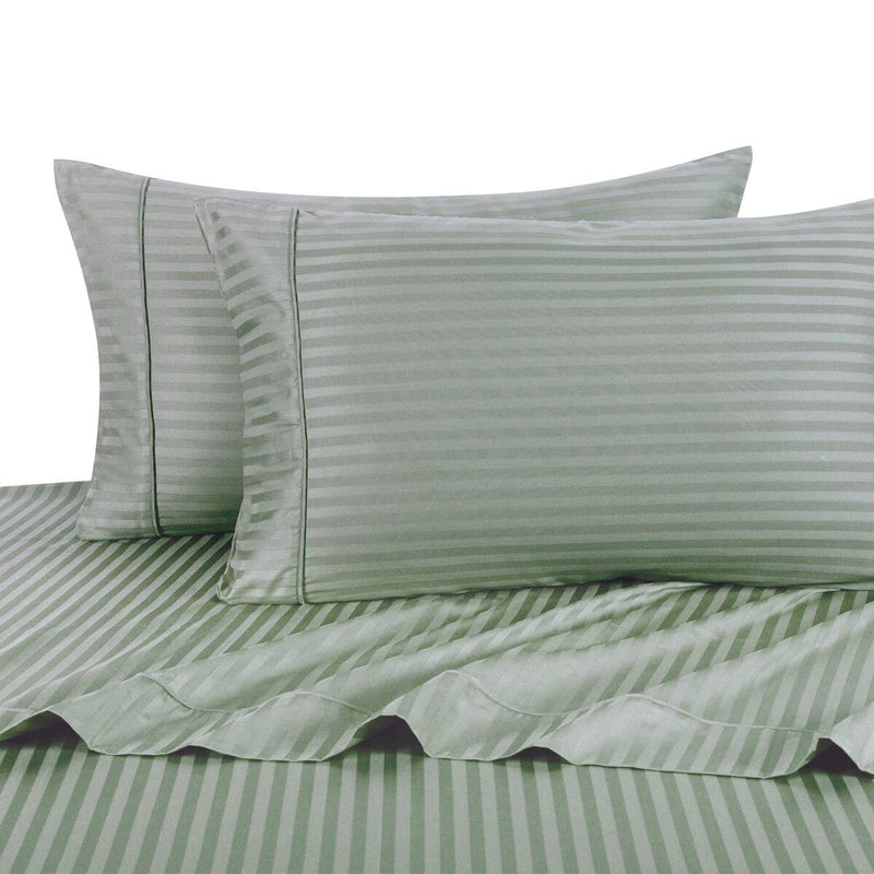 Olympic Queen Sheet Set - Striped 300 Thread Count-Royal Tradition-Egyptian Linens