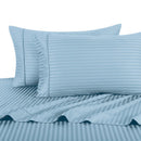 Olympic Queen Sheet Set - Striped 300 Thread Count-Royal Tradition-Blue-Egyptian Linens