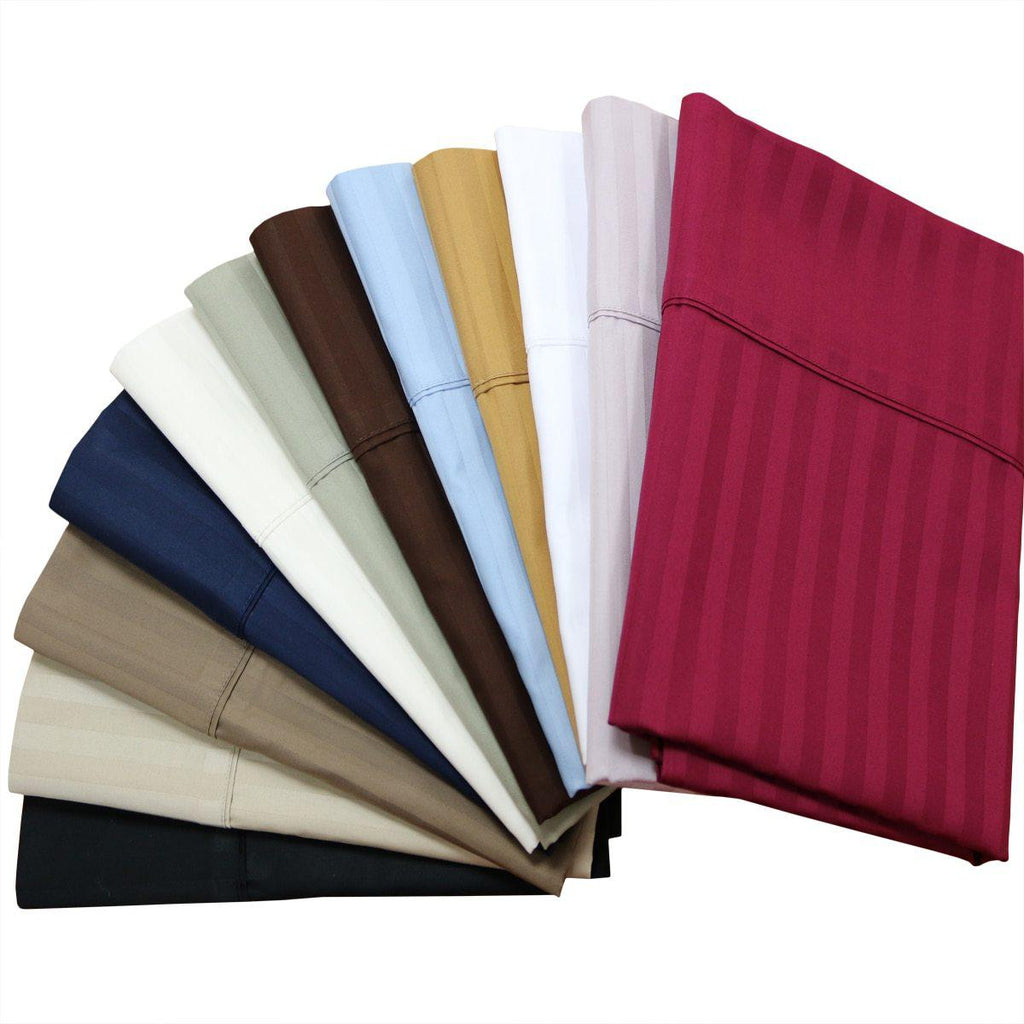 Damask Stripe 600 Thread Count Pillowcases