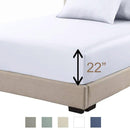 Percale Extra Deep Fitted (22 Inches) Fitted Sheet Only