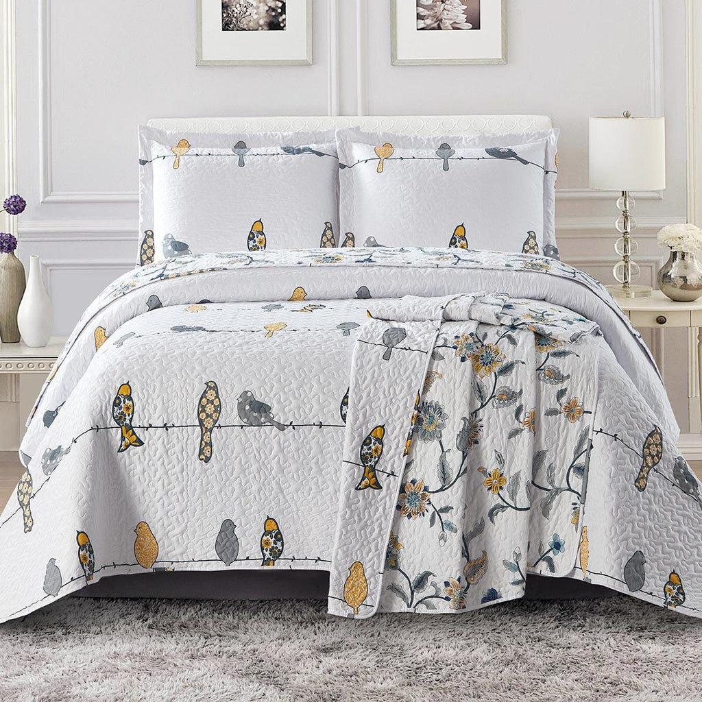 Bedspread Quilt Set Ayat Birds