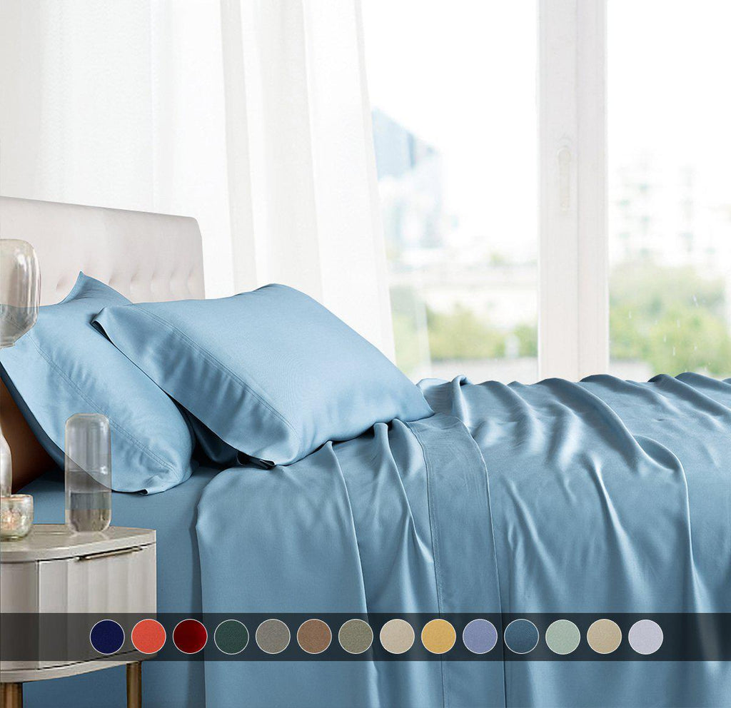 Olympic Queen Bed Sheet Set 100% Bamboo Viscose