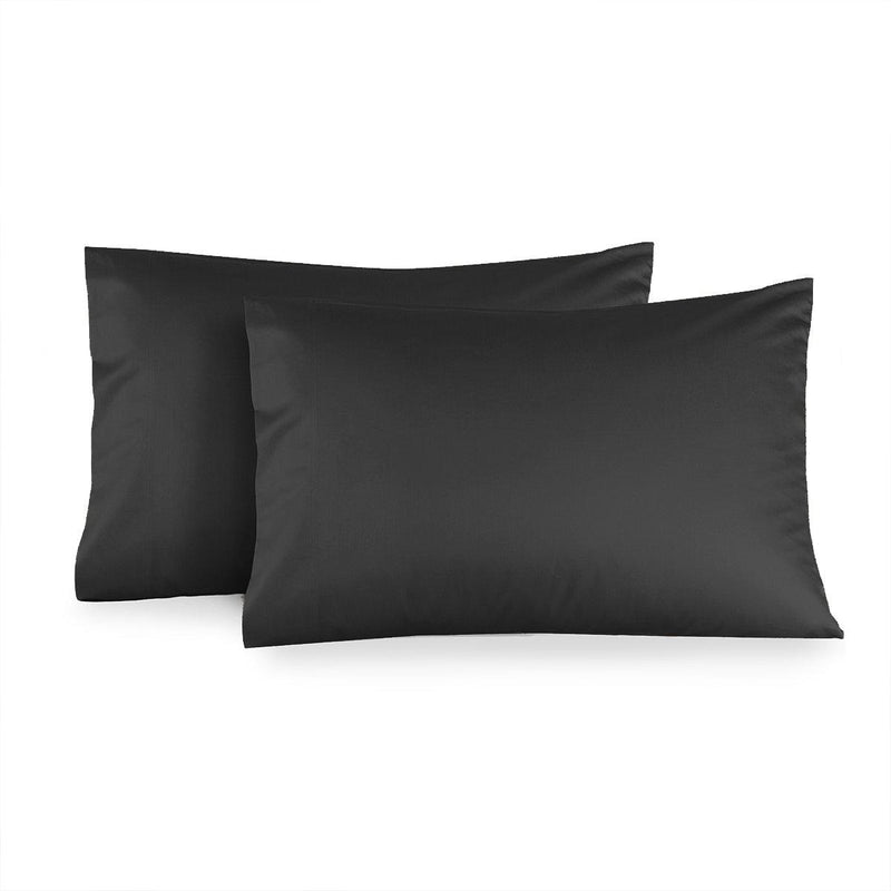 Solid Cotton Sateen 300 Thread Count Pillowcases (Pair)