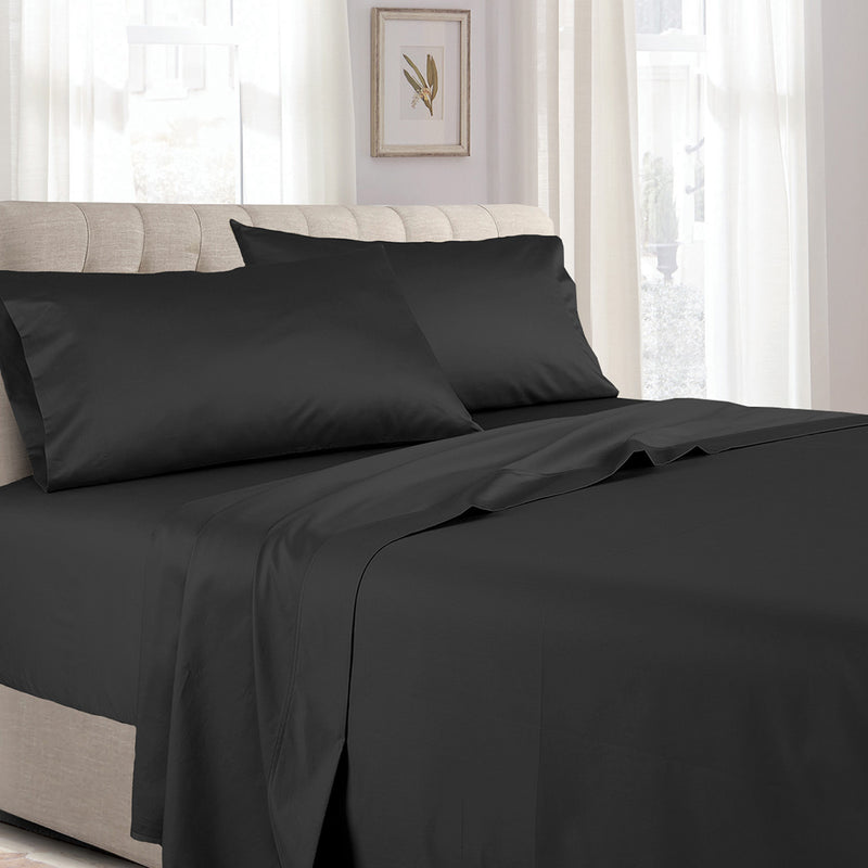 Soft Cotton Sateen Sheet Set - Extra Deep Fitted (22 inches)