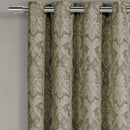 Blair Damask Floral Curtains Jacquard Drapes Grommet Top Panels (Set of 2)-Royal Tradition-Egyptian Linens