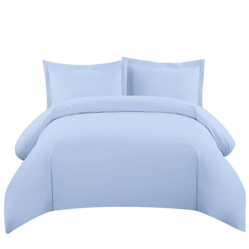 Duvet Cover Set 550 Thread Count-Royal Tradition-Twin/Twin XL-Blue-Egyptian Linens