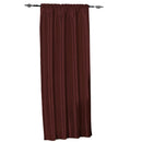 Soho Faux Silk Curtain Panels or Waterfall Valance (Single)-Royal Tradition-42 x 63" Panel-Burgundy-Egyptian Linens