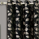 Pair Charlotte Leafy Jacquard Drapes Grommet Window Curtains (Set of 2 Panels)-Royal Tradition-Egyptian Linens