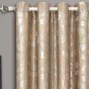 Pair Charlotte Leafy Jacquard Drapes Grommet Window Curtains (Set of 2 Panels)-Royal Tradition-Egyptian Linens