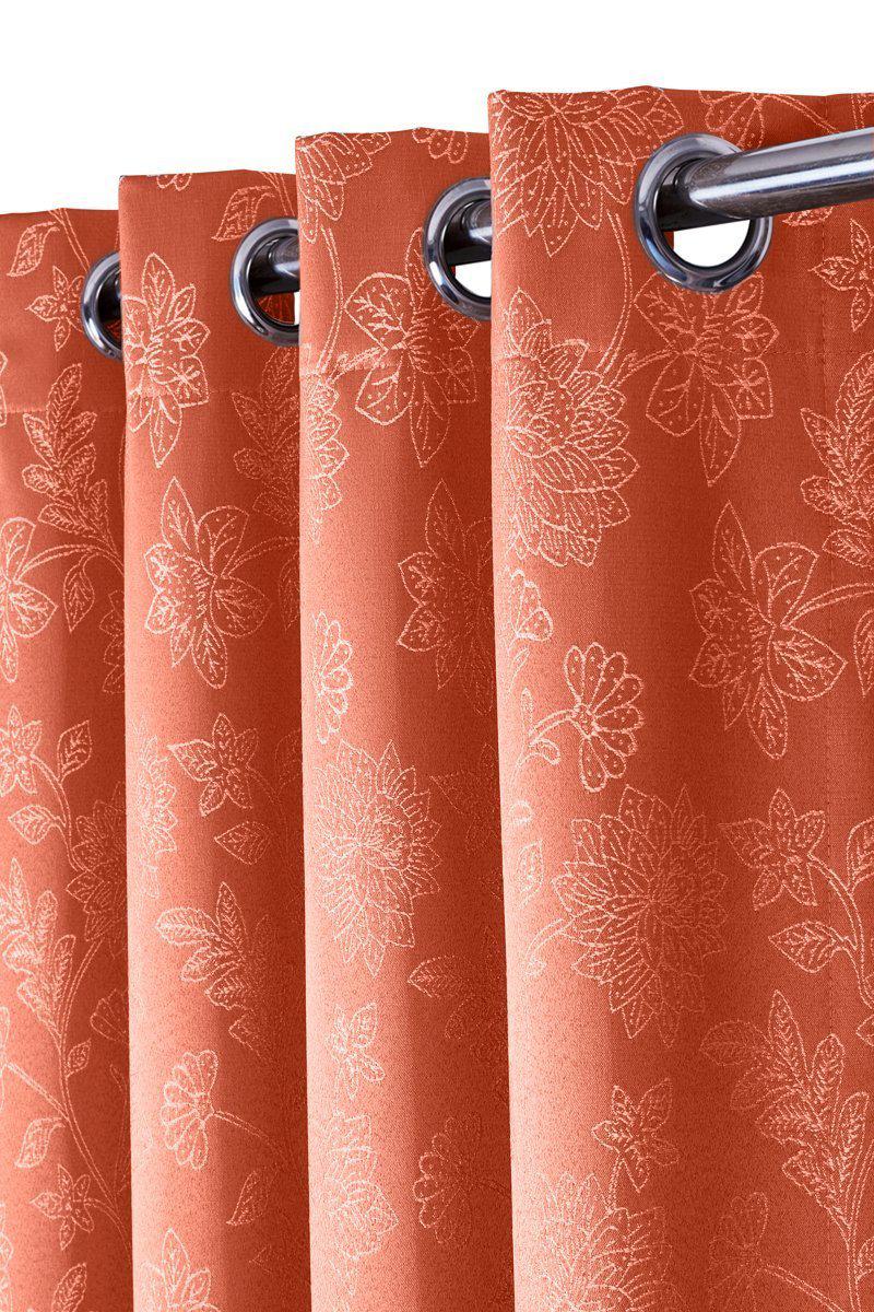 100% Blackout Curtain Panels Fannie - Woven Jacquard Triple Pass Thermal Insulated (Set of 2 Panels)-Royal Tradition-Egyptian Linens