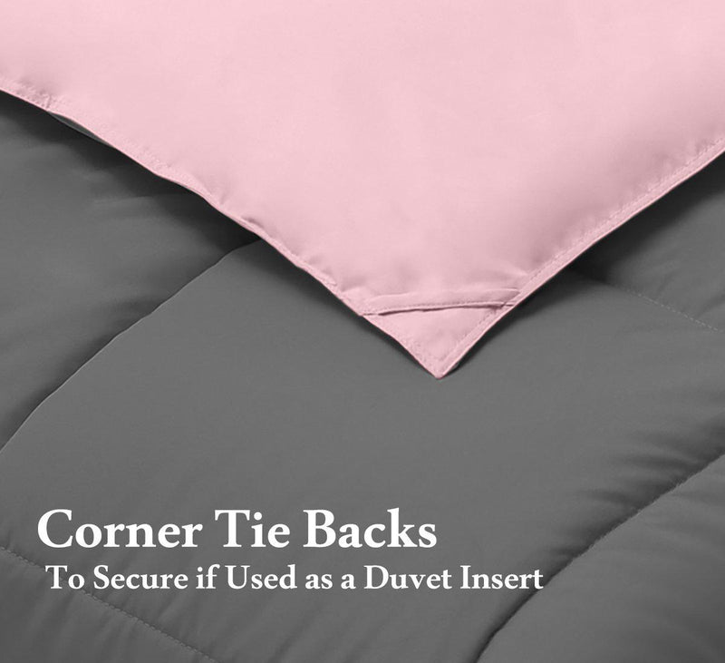 Reversible Plush Down Alternative Blanket-Royal Hotel Bedding-Egyptian Linens