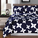 Duvet Cover Set - Desiree-Royal Tradition-Full/Queen-Navy/White-Egyptian Linens
