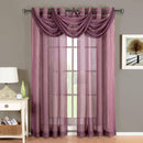 Abri Grommet Crushed Sheer Window Treatment (Single)-Royal Tradition-Egyptian Linens