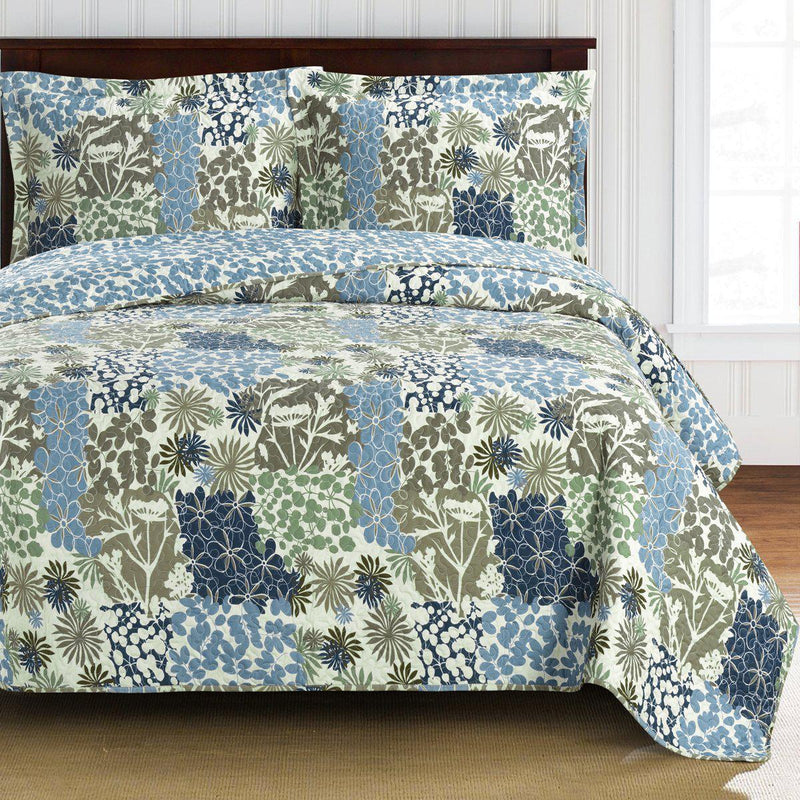 Elena Green Forest Quilt Bedding Oversized Reversible Quilt Set-Royal Tradition-Twin/Twin XL-Egyptian Linens