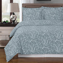 Duvet Cover Set - Ema-Royal Tradition-Full/Queen-Gray/White-Egyptian Linens