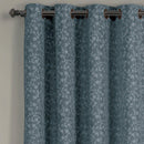 Fiorela Jacquard Drapes Floral Curtains Grommet Top Panel (Single)-Royal Tradition-Egyptian Linens