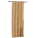 Soho Faux Silk Curtain Panels or Waterfall Valance (Single)-Royal Tradition-42 x 63" Panel-Gold-Egyptian Linens