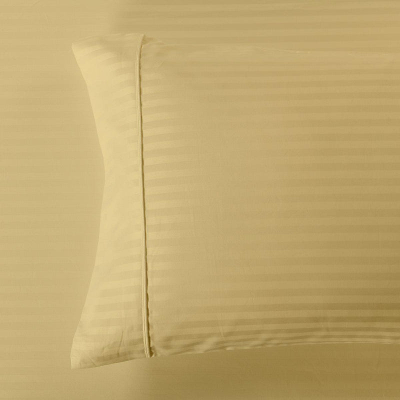 Easy Care 650 Stripe Pillowcases (Pair)-Royal Tradition-Egyptian Linens