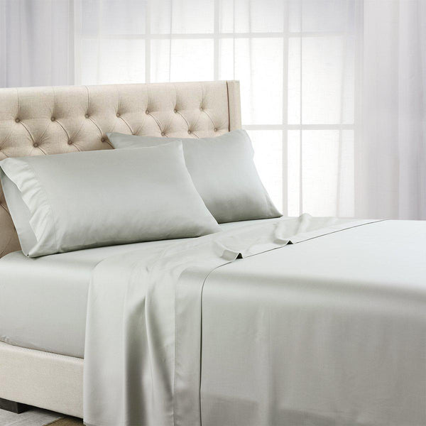 Split King Adjustable Sheet Set - Eucalyptus Tencel Lyocell 600 Thread Count-Abripedic-Gray-Egyptian Linens