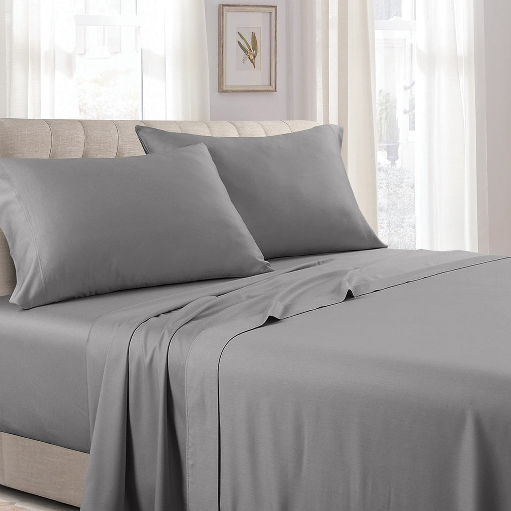 Soft Cotton Sateen Sheet Set Extra Deep Fitted
