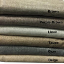 Gulfport Faux Linen Blackout Weave Curtains With Grommets Single Panel-Royal Tradition-Egyptian Linens