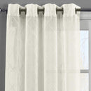 Harvard Grommet Top Embroidered Sheer Panel Pair (Set of 2 )-Royal Tradition-Egyptian Linens