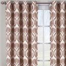 Modern Jacqueline Jacquard Drapes Grommet Top (Set of 2 Panels)-Royal Tradition-Egyptian Linens