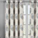 Lafayette Modern Abstract Jacquard Curtain Panels With Grommets ( Set of 2 Panels )-Royal Tradition-Egyptian Linens