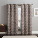 Lenox Thermal Room-Darkening Grommet Top Curtain Panels (Set of 2)-Royal Hotel Bedding-76 x 84" Pair-Chocolate-Egyptian Linens