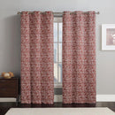 Lenox Thermal Room-Darkening Grommet Top Curtain Panels (Set of 2)-Royal Hotel Bedding-76 x 84" Pair-Rust-Egyptian Linens
