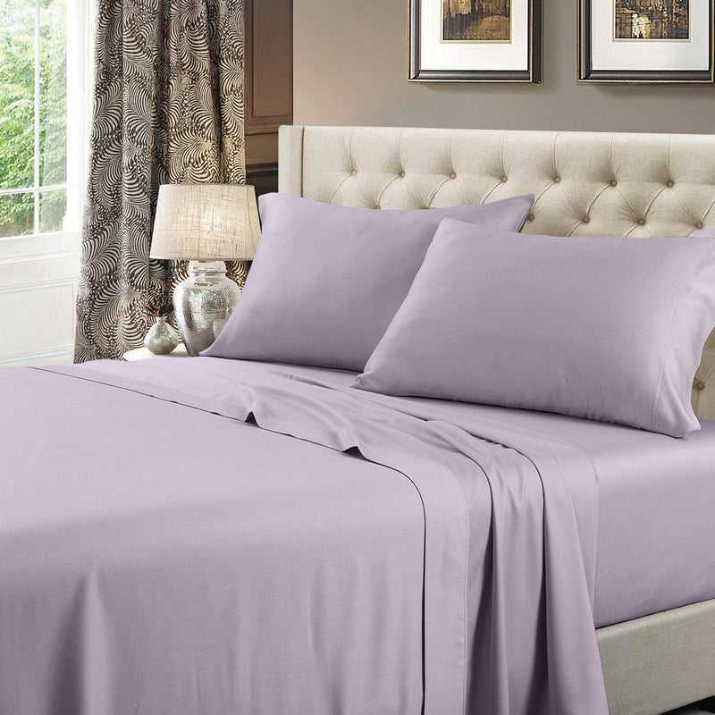Attached Waterbed Sheet Set Solid 600 Thread Count