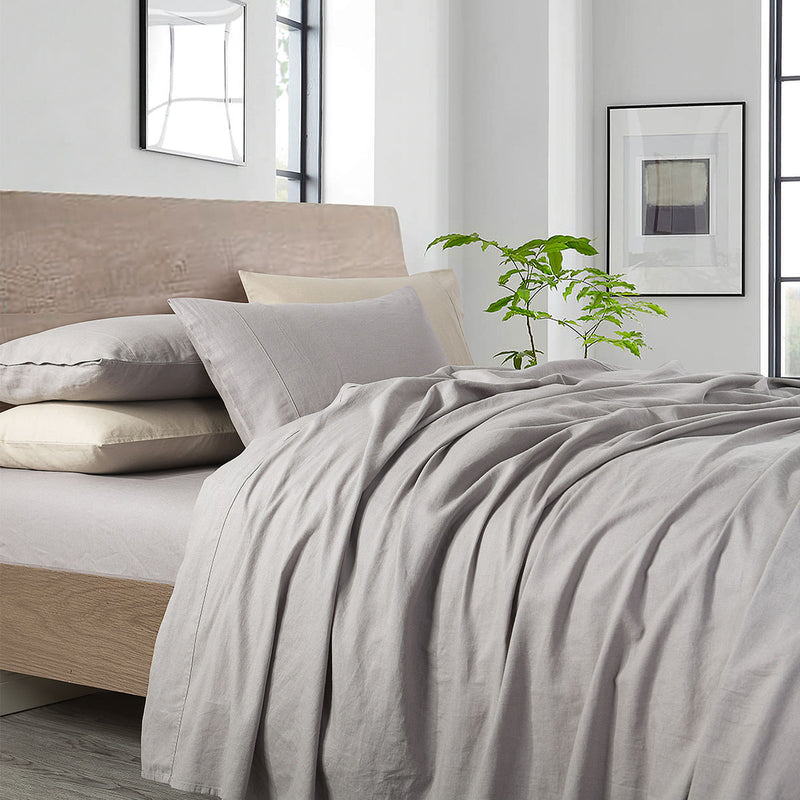 Linen Sheet Set 15” Deep Pocket - 150GSM Pre-Washed