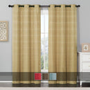 Murry Thermal Blackout Curtain Panels Jacquard Textured 76”Wx84”L(Set Of 2)-Royal Hotel Bedding-Egyptian Linens