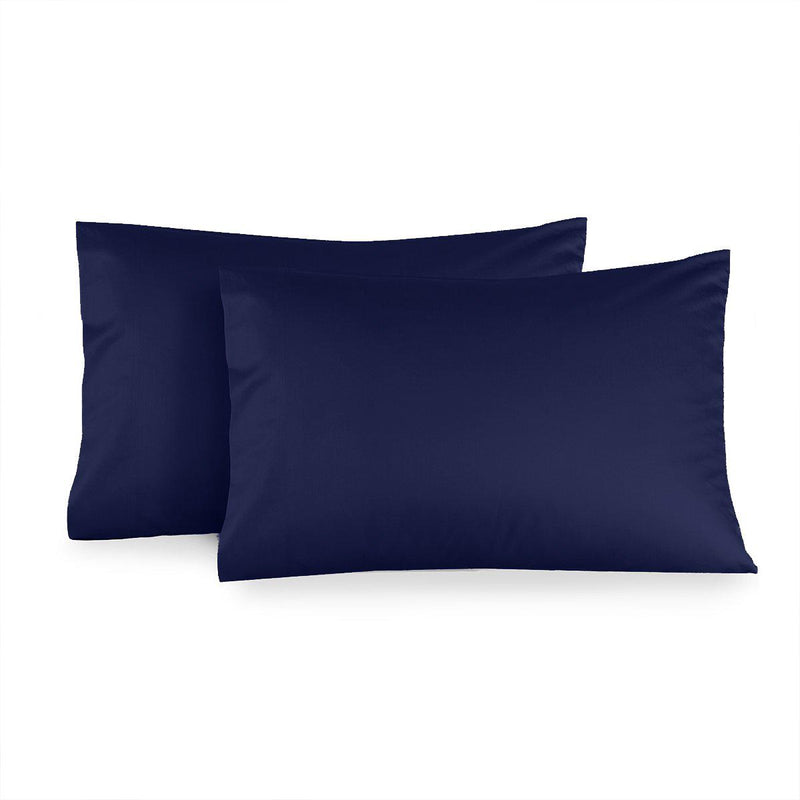 Solid Cotton Sateen 300 Thread Count Pillowcases (Pair)