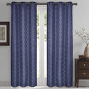 Willow Geometric Jacquard Thermal-Insulated Blackout Curtain Panels (Set of 2)-Royal Tradition-Egyptian Linens