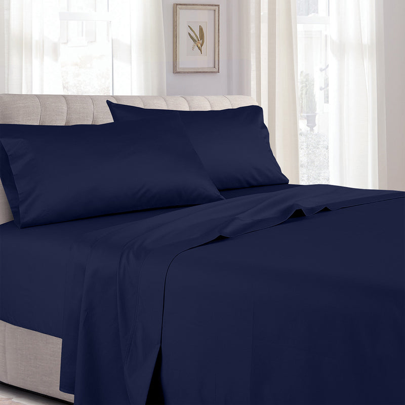 Soft Cotton Sateen Sheet Set - Extra Deep Fitted (22 inches)