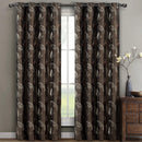 Olivia Embroidered Lined Curtain Panels (Set of 2)-Royal Tradition-104 x 63" Pair-Chocolate-Egyptian Linens